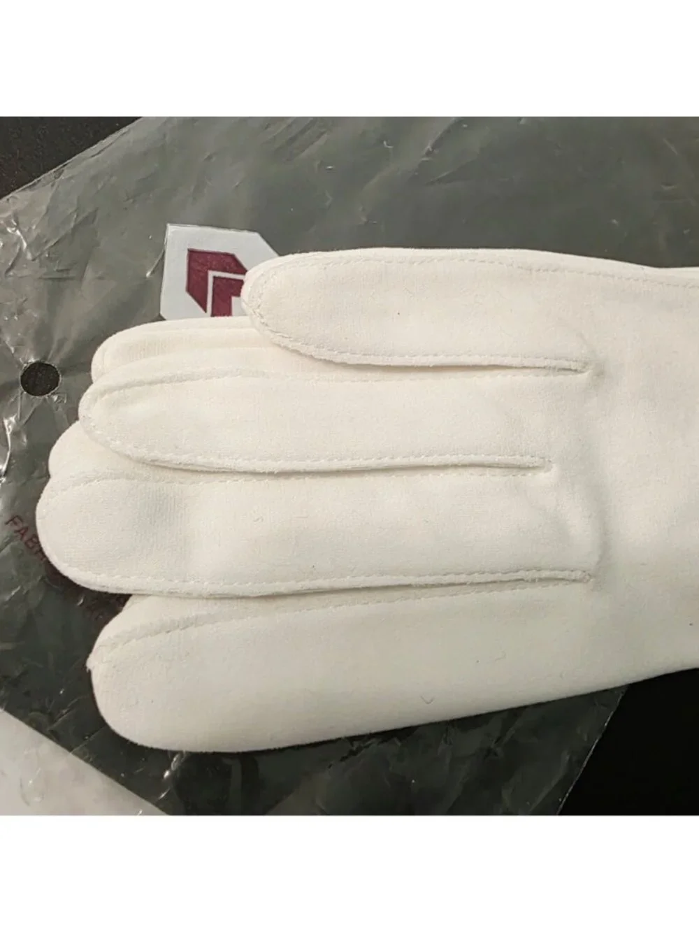 VTG 50s Miss Aris Wrist Pinup Ladies Soft White Cotton Gloves Sz 7